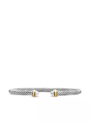 David Yurman 18kt yellow gold and sterling silver Classic Cable bracelet (4mm)