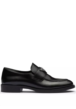 Prada Chocolate leather loafers - Black