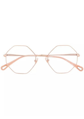 Chloé Eyewear octagonal-frame glasses - Pink