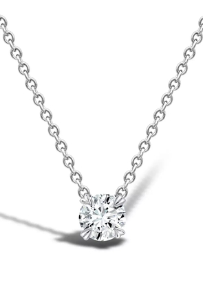 Pragnell 18kt white gold Windsor solitaire diamond pendant necklace - Silver