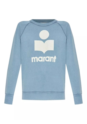 MARANT ÉTOILE logo-print cotton sweatshirt - Blue