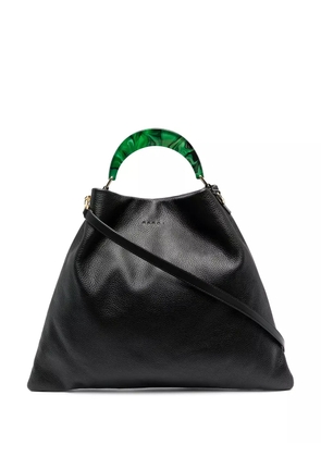 Marni medium Venice leather tote bag - Black