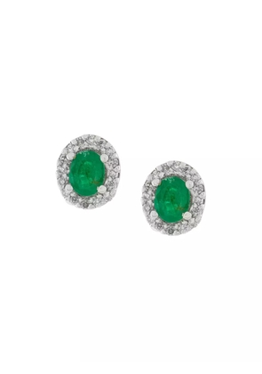 Wouters & Hendrix Gold 18kt gold, diamond and emerald stud earrings - Metallic