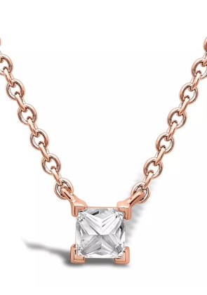 Pragnell 18kt rose gold RockChic diamond solitaire necklace - Pink