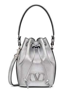 Valentino Garavani mini VLogo Signature bucket bag - Grey