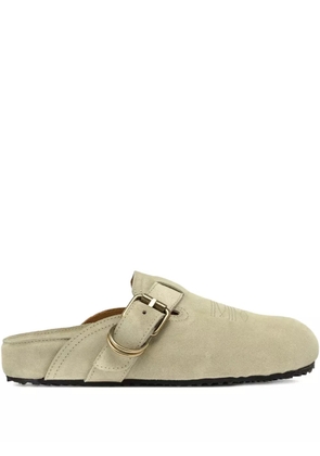 Buttero buckle-strap mules - Neutrals