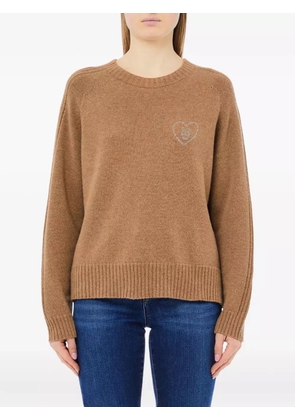 LIU JO heart-motif knitwear - Brown