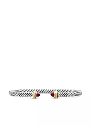 David Yurman 18kt yellow gold and sterling silver Classic Cable bracelet (4mm)