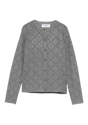 Blugirl diamond-pattern cardigan - Grey