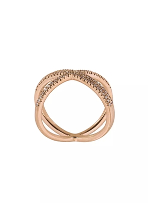 ALINKA 'KATIA' super fine double cross over ring - Metallic