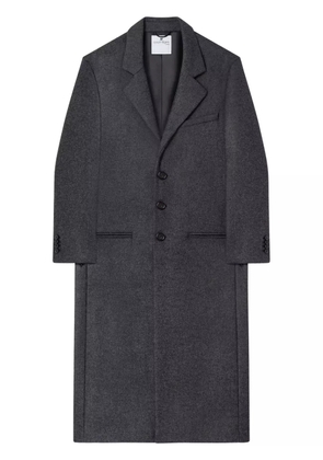 Courrèges notched-lapels single-breasted coat - Grey