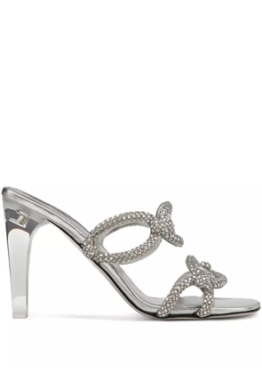 Valentino Garavani 100mm Chain 1967 sandals - Silver