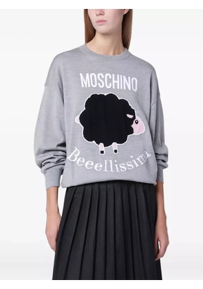 Moschino Fantasia round-neck sweater - Grey