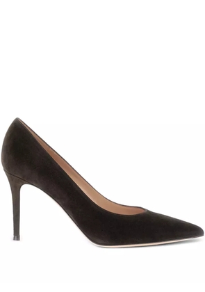 Gianvito Rossi Gianvito 85mm suede pumps - Brown