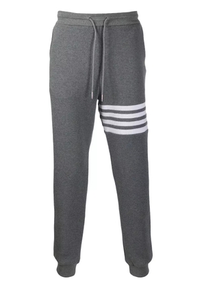 Thom Browne 4-Bar waffle stitch track pants - Grey