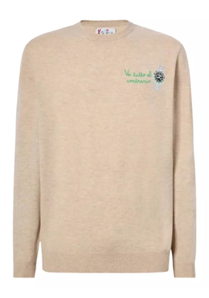 MC2 Saint Barth embroidered-motif crew-neck sweater - Neutrals