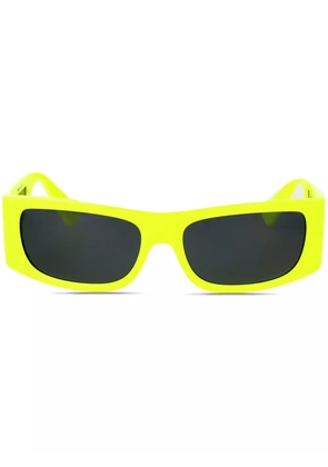Versace Eyewear rectangle-frame sunglasses - Yellow