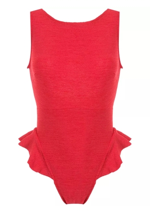 Clube Bossa Goya ruffle-trimmed swimsuit - Red