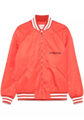 Valentino Garavani Chez-print bomber jacket - Orange