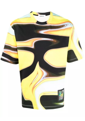 AMBUSH abstract-print T-shirt - Yellow