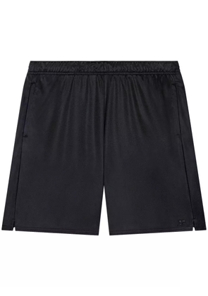 Courrèges jersey track shorts - Black