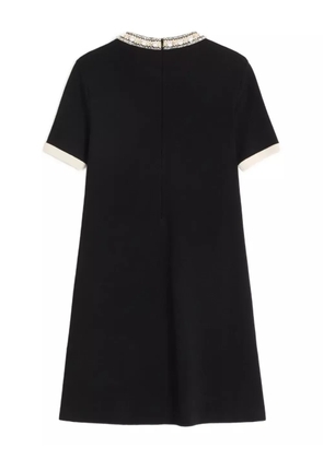 Valentino Garavani embroidered mini dress - Black