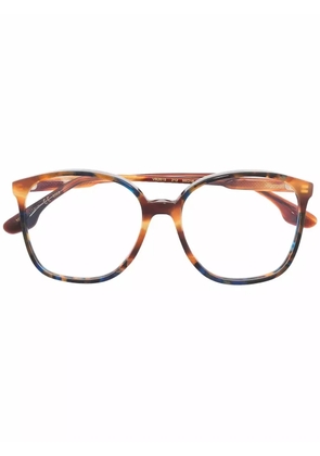 Victoria Beckham Eyewear tortoiseshell-effect square-frame glasses - Brown