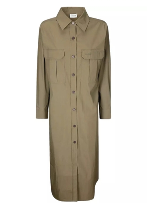 P.A.R.O.S.H. button-up shirt dress - Green