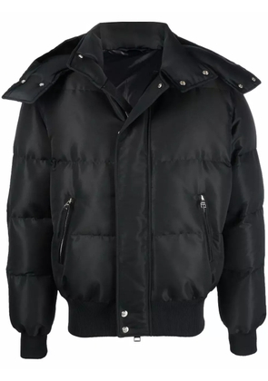 Alexander McQueen logo-print padded puffer jacket - Black