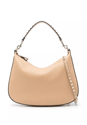 Valentino Garavani Rockstud leather cross body bag - Neutrals
