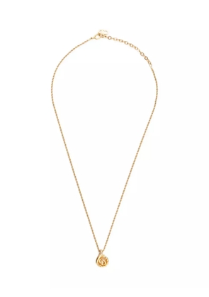 Christian Dior Pre-Owned 1970-1990 logo-pendant necklace - Gold