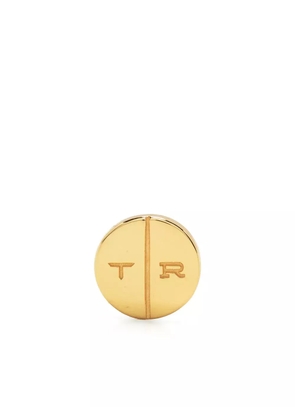 True Rocks round pilll stud earring - Gold
