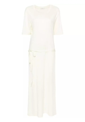 LEMAIRE belted T-shirt maxi dress - Yellow