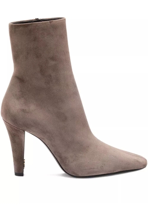 Saint Laurent suede ankle boots - Grey