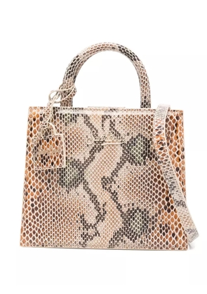 MC2 Saint Barth snakeskin tote bag - Neutrals