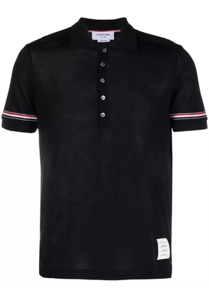 Thom Browne RWB-stripe polo shirt - Blue