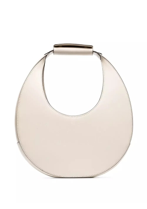 STAUD Moon leather tote bag - Neutrals