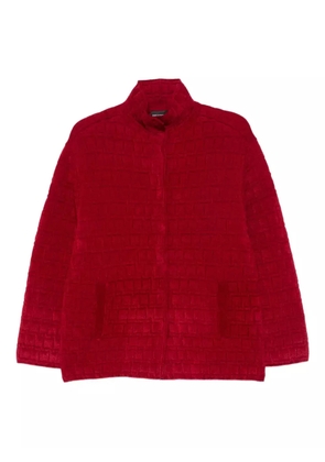 Emporio Armani textured pocketed jacket