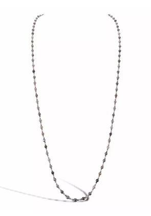 Pragnell Vintage 18kt white gold pearl and diamond necklace - Silver