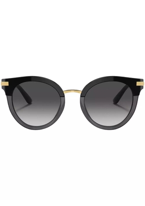 Dolce & Gabbana Eyewear round-frame gradient-tinted sunglasses - Black