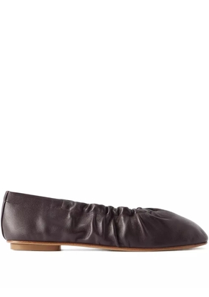 Le Monde Beryl Mica ruched flat - Brown