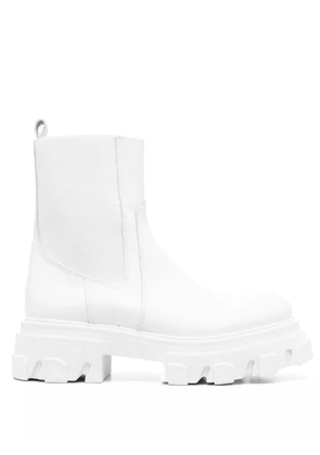 VAMSKO Nora 55mm leather ankle boots - White