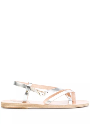 Ancient Greek Sandals Semele flat sandals - Metallic
