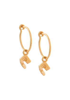 Coup De Coeur vortex hoop earrings - Gold