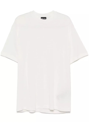 Giorgio Armani ribbed-knit T-shirt - White