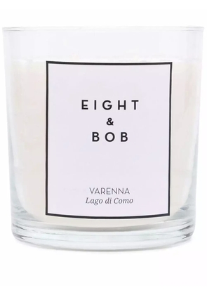 Eight & Bob Varenna wax candle and holder - White