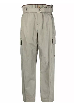 Brunello Cucinelli paperbag-waist trousers - Green