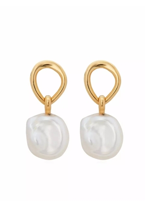 Monica Vinader Nura Keshi Pearl drop earrings - Gold