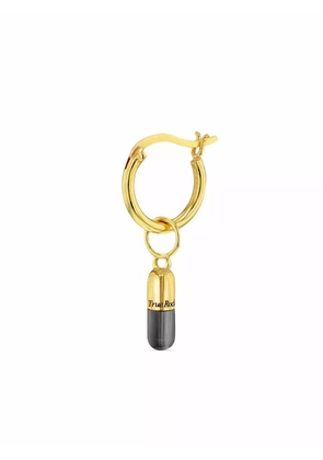 True Rocks mini pill hoop earring - Gold
