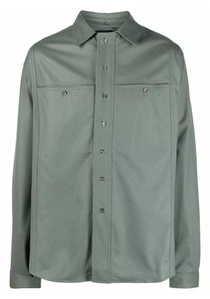 Qasimi chest-pocket longsleeved shirt - Green